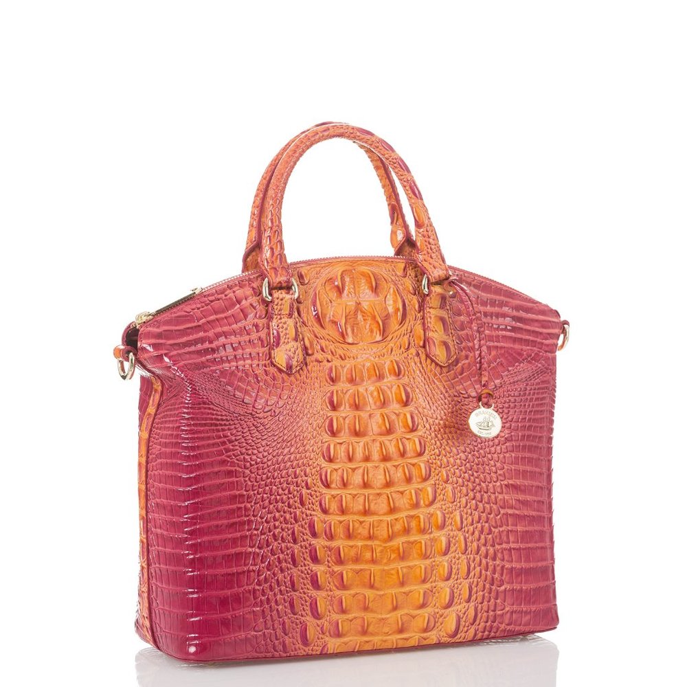 NWT BRAHMIN LARGE DUXBURY MELBOURNE PASSION FRUIT - Picture 4 of 12